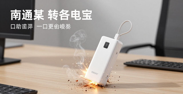 南通一企业办公室充电宝自爆！四年多未充电未触碰也炸了