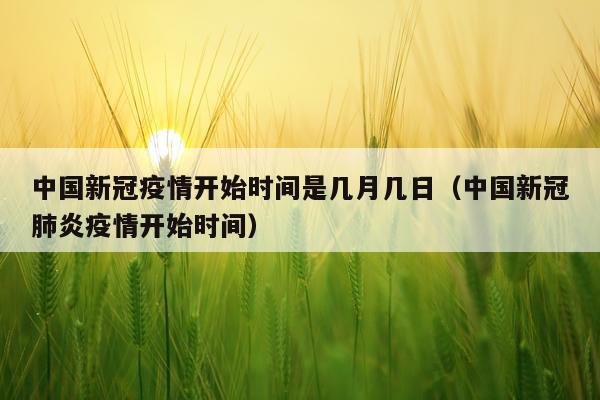中国新冠疫情开始时间是几月几日（中国新冠肺炎疫情开始时间）