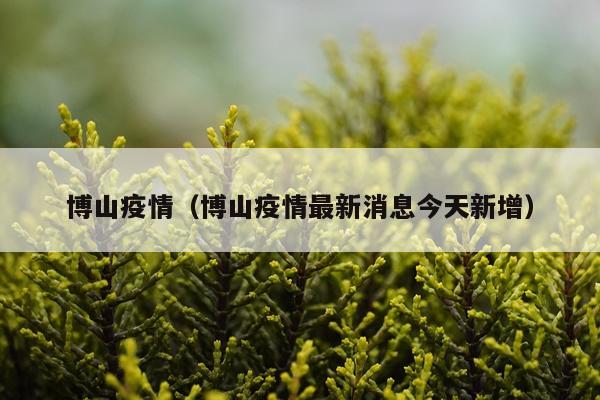 博山疫情（博山疫情最新消息今天新增）