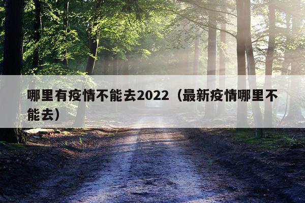 哪里有疫情不能去2022（最新疫情哪里不能去）